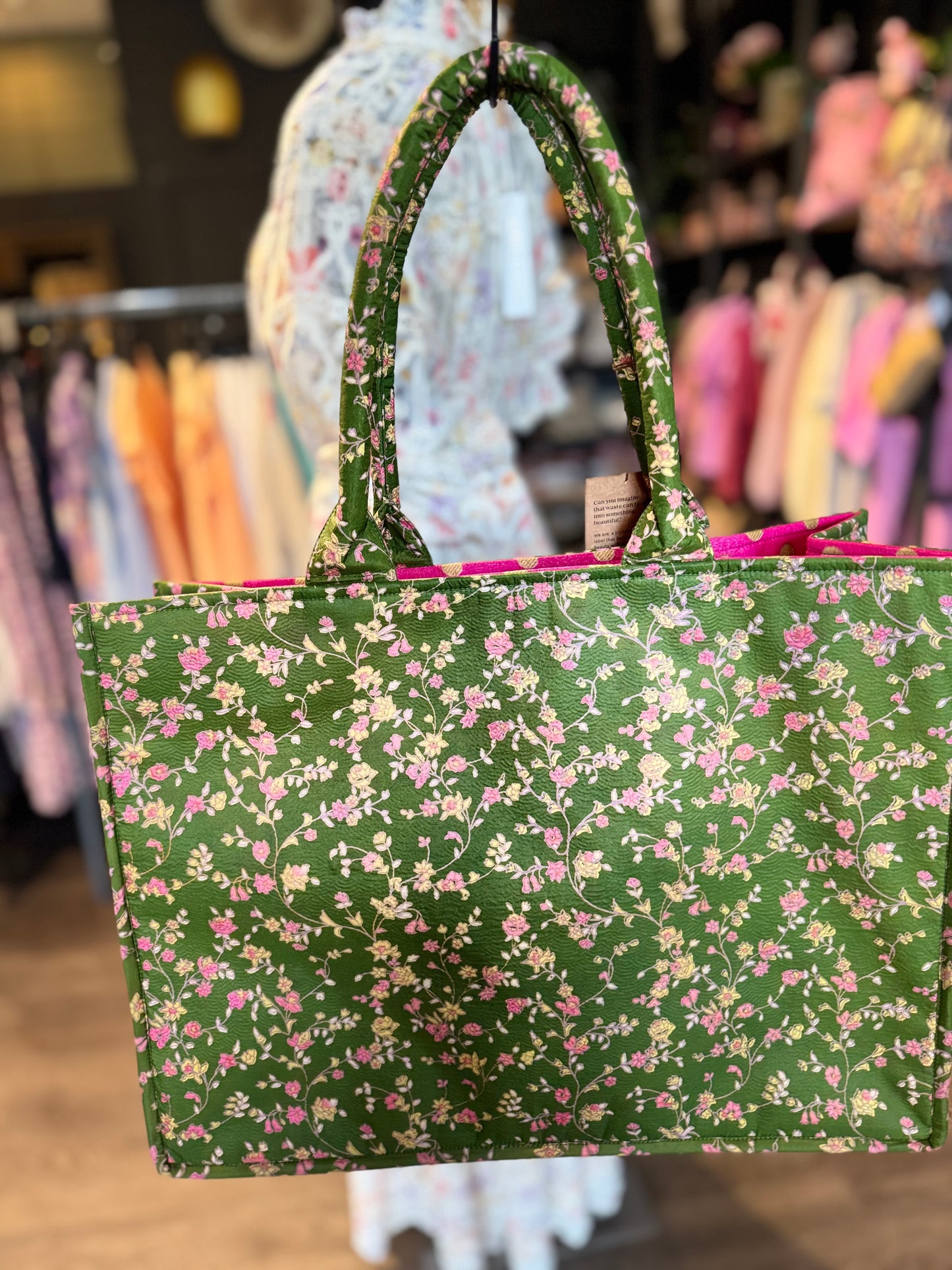 I WAS A SARI tote bag