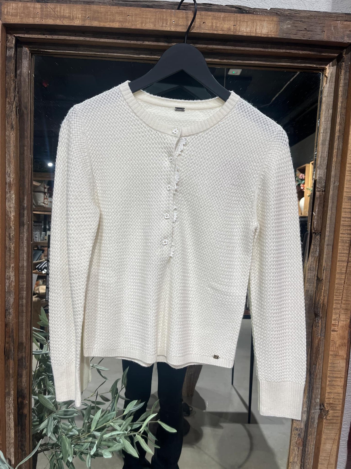 GUSTAV Aja knit, antique white