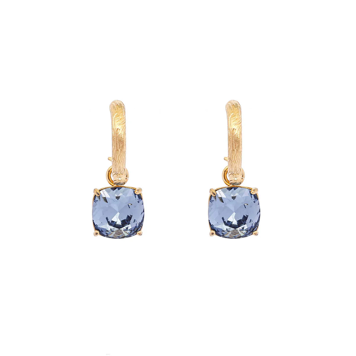 CAMILLA ØHRLING Carla Swarovski earrings - Denim blue