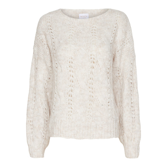 MARTA DU CHATEAU Manon knit, krem