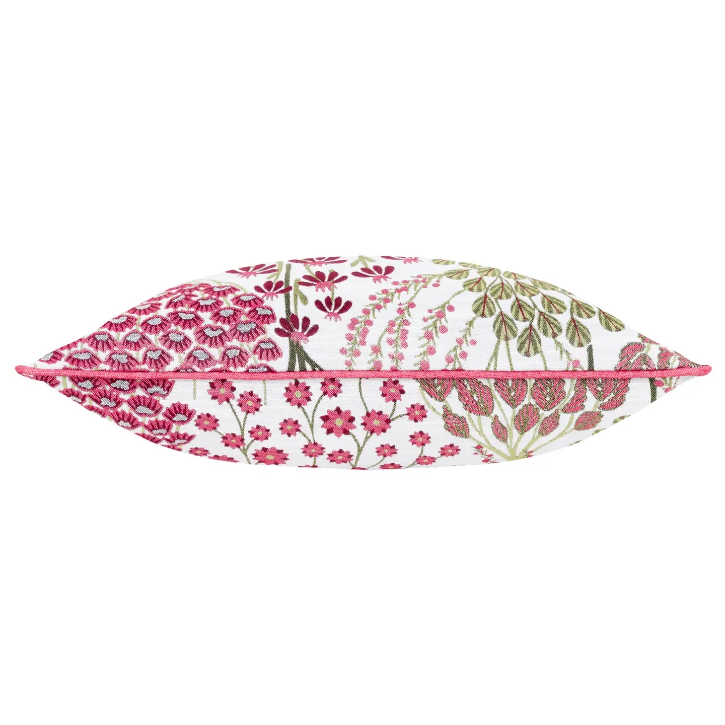 Ophelia Floral Jacquard Cushion Rednut, 50x50