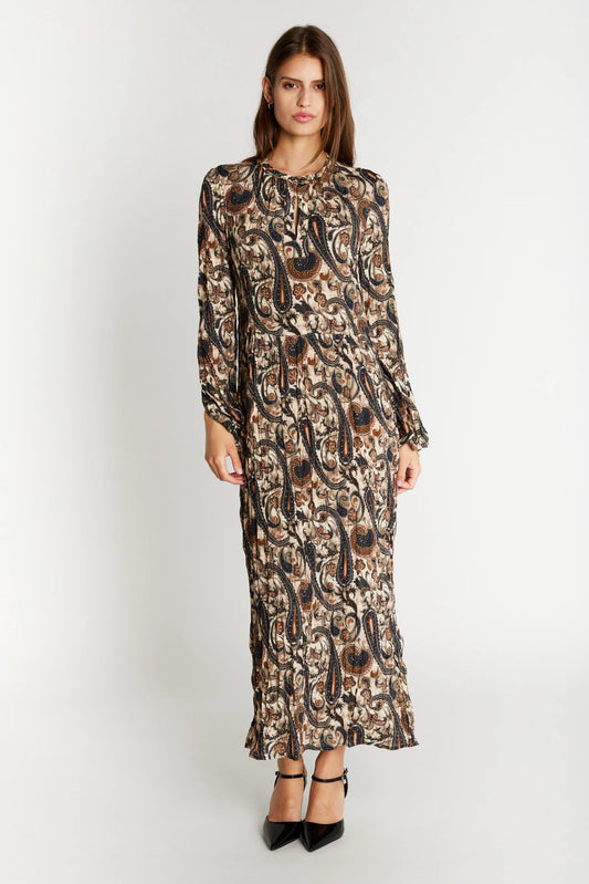 Heartmade Hornsea dres,  Earthy Paisley print