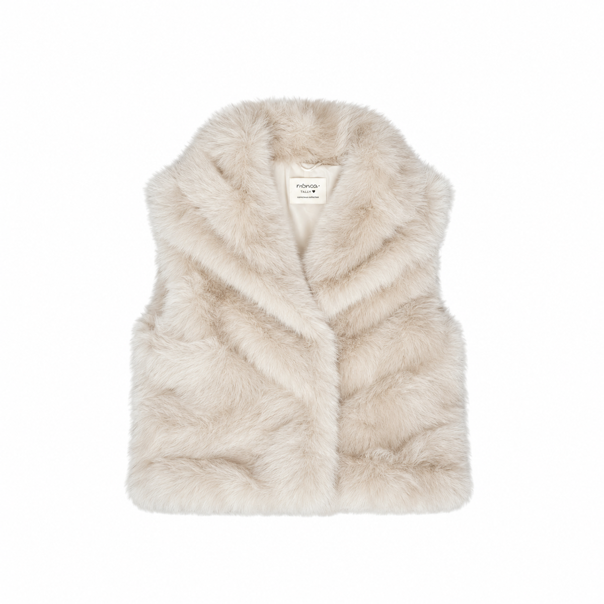 Noma St. Moritz fuskepelsvest – lys beige