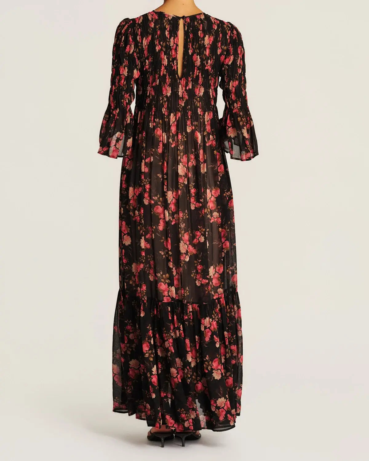 btTimo Georgette Smocking Dress