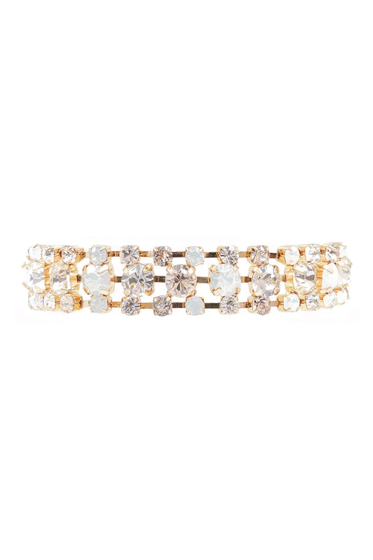 CAMILLA Armbånd Carolina Swarovski lux - White opal/Golden