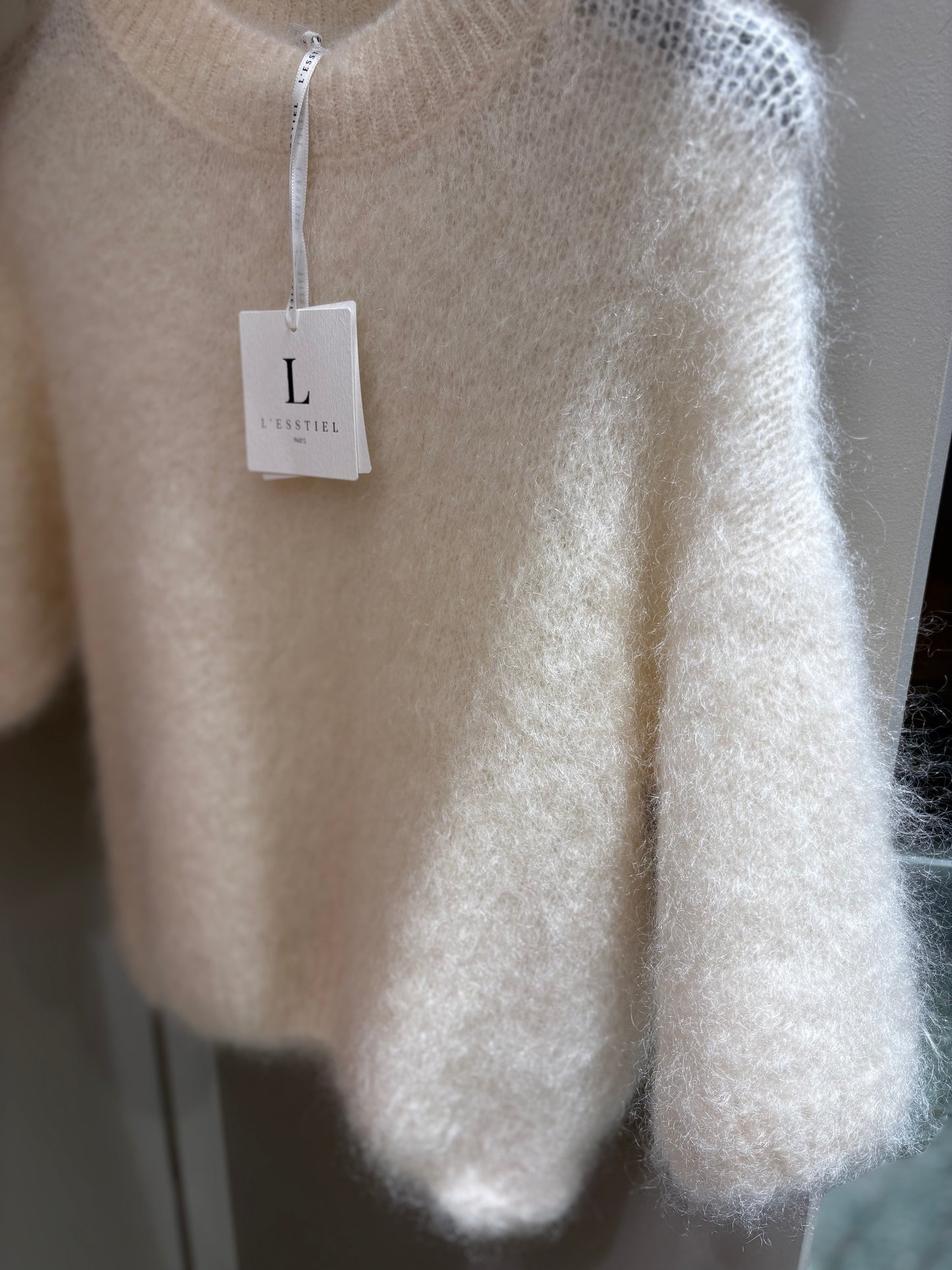 From Paris With Love, Mohair Kid T-shirt - Ecru