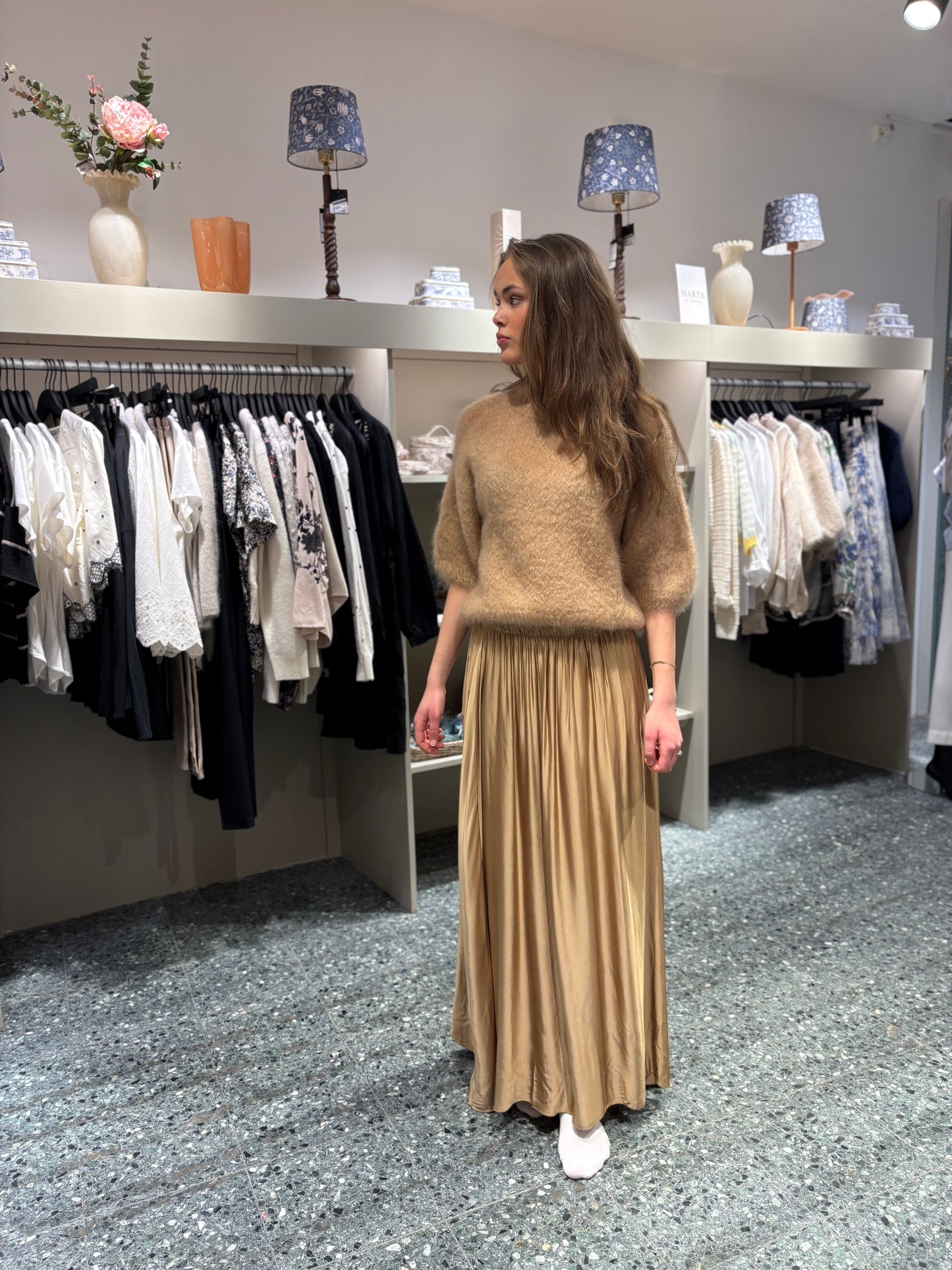 From Paris With Love, maxiskjørt Camel