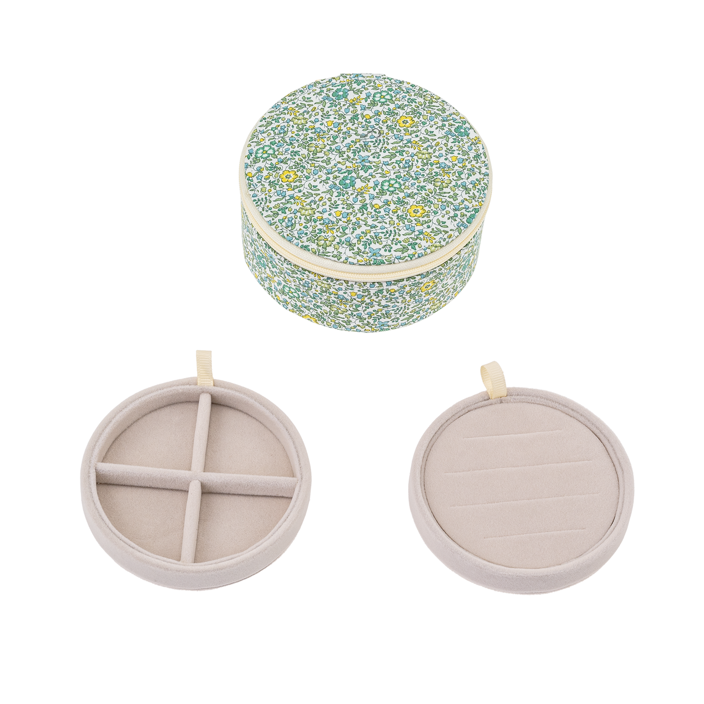 BON DEP Jewelry box round mw Liberty Katie and Millie Green