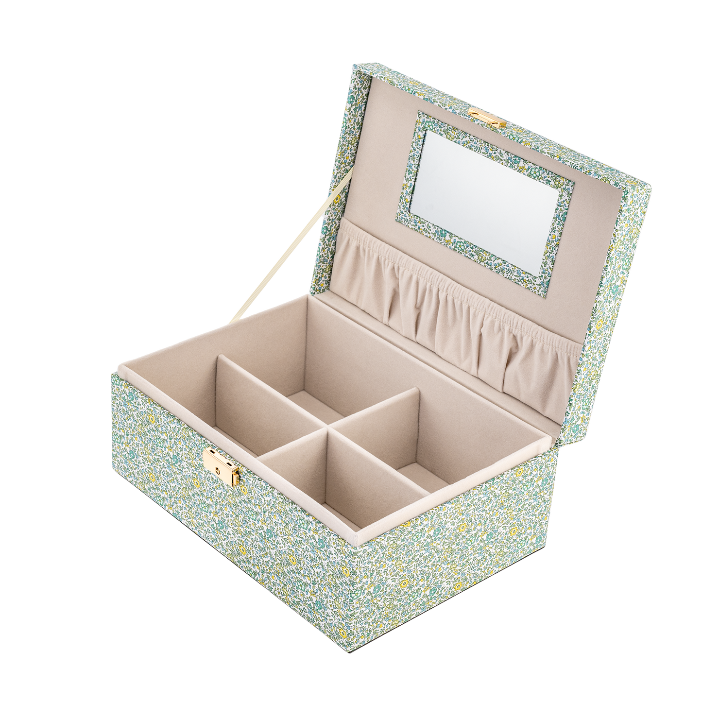 BON DEP Jewelry box square mw Liberty Katie and Millie Green