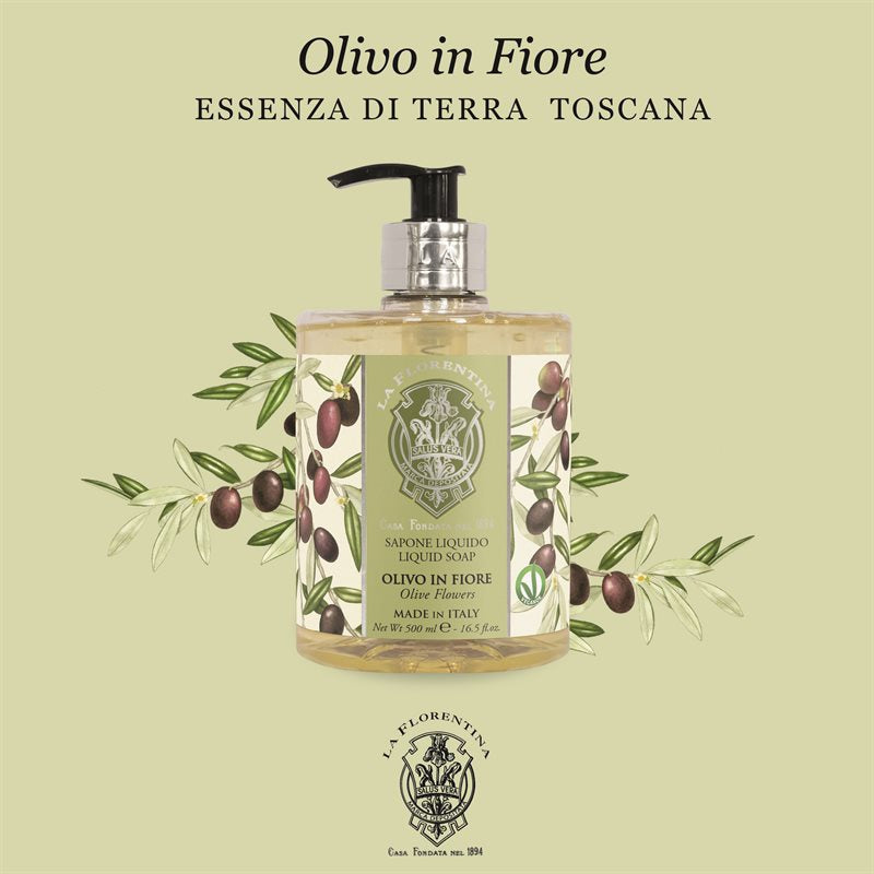 MARIO FISSI Flytende såpe 500ml, Olive flowers