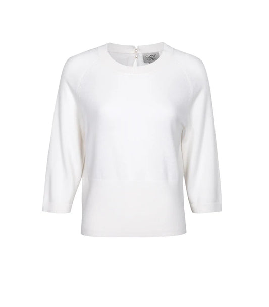 CLOSE TO MY HEART Rhonda Knitted Sweater, Offwhite