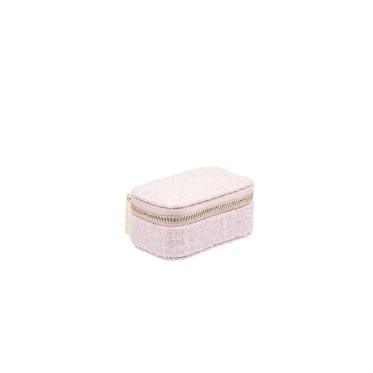 Tweed Jewellery Box Micro - Cotton Candy