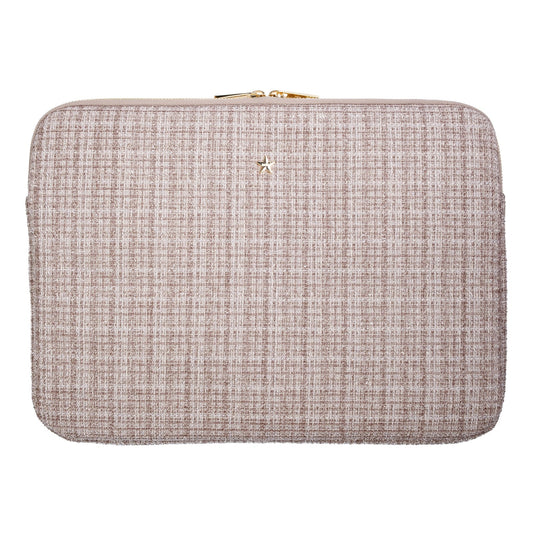 DARK Tweed Mac Cover, Warm taupe