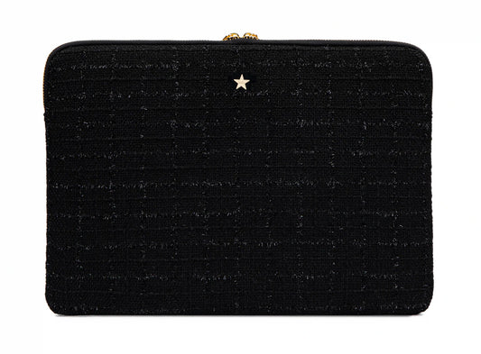 DARK Tweed Mac Cover, Black