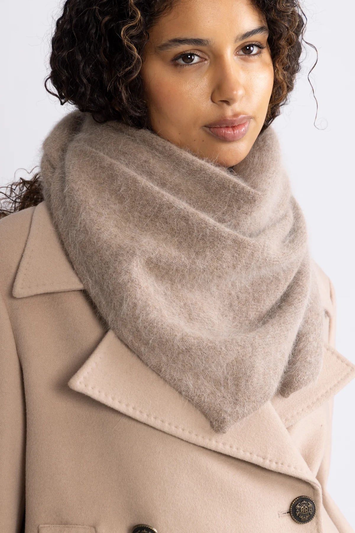Ane Mone Cosy Shawl, Walnut