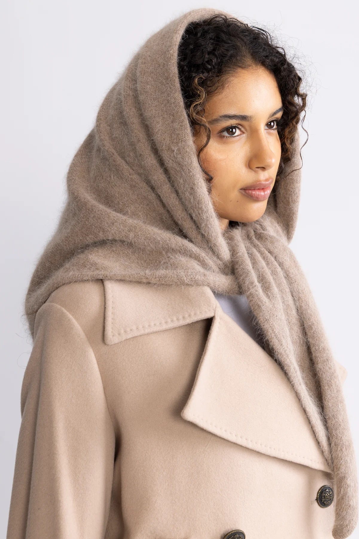 Ane Mone Cosy Shawl, Walnut