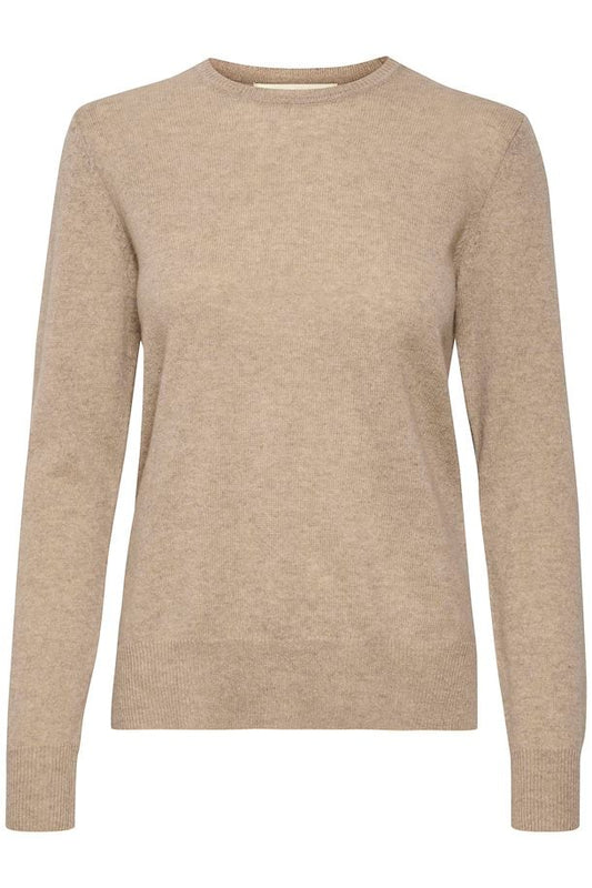 Lukka crewneck pullover, beige melange