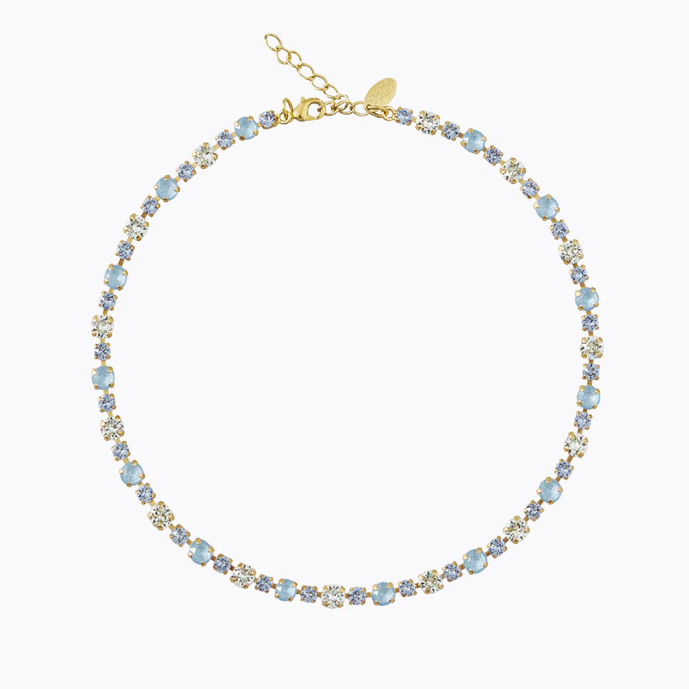 CAROLINE SVEDBOM Calanthe necklace, Sky combo