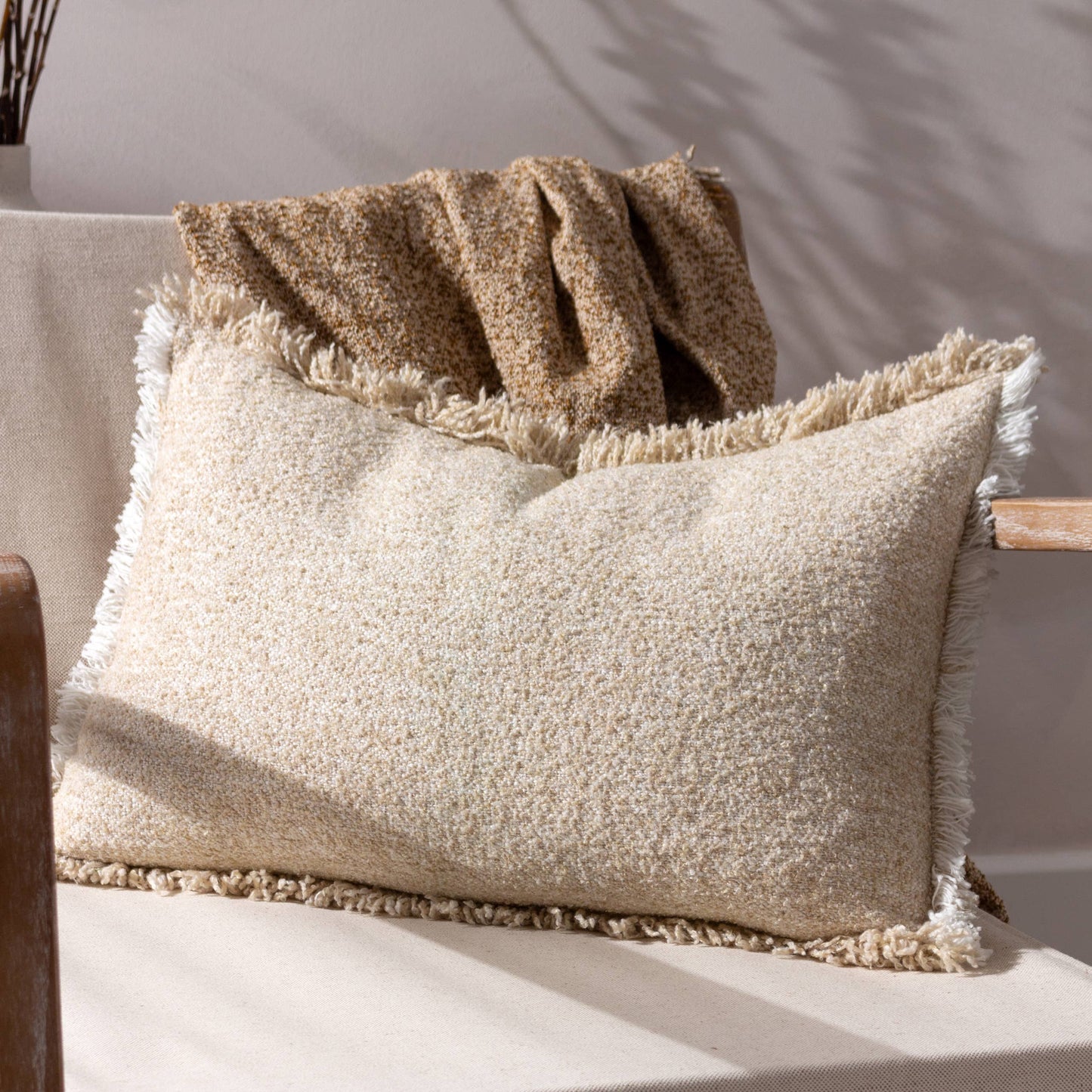 Doze Cushion Natural: Natural / Cover Only / 40 x 60cm