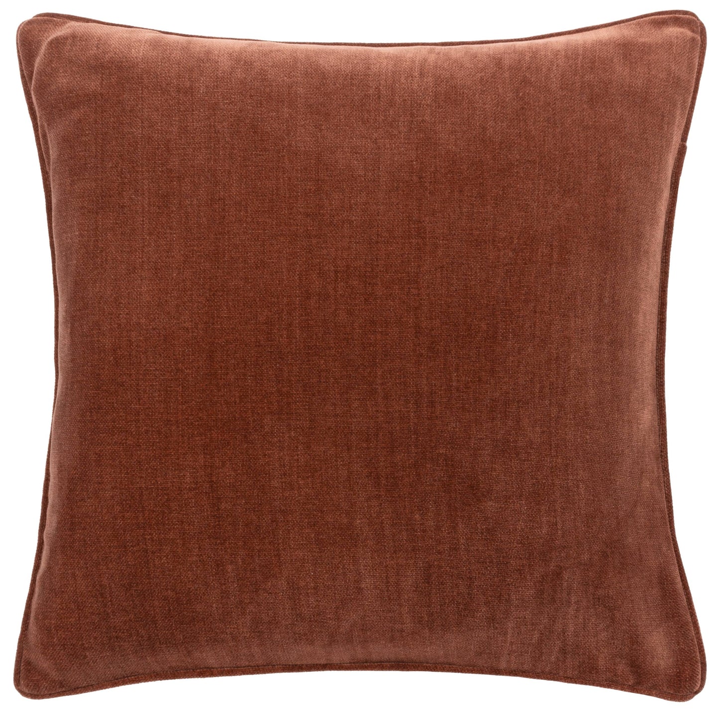 Heavy Chenille Cushion Nutmeg: Nutmeg / Polyester Filled / 50 x 50cm