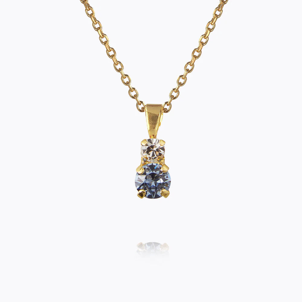 CAROLINE SVEDBOM Leah necklace gold, Blue combo