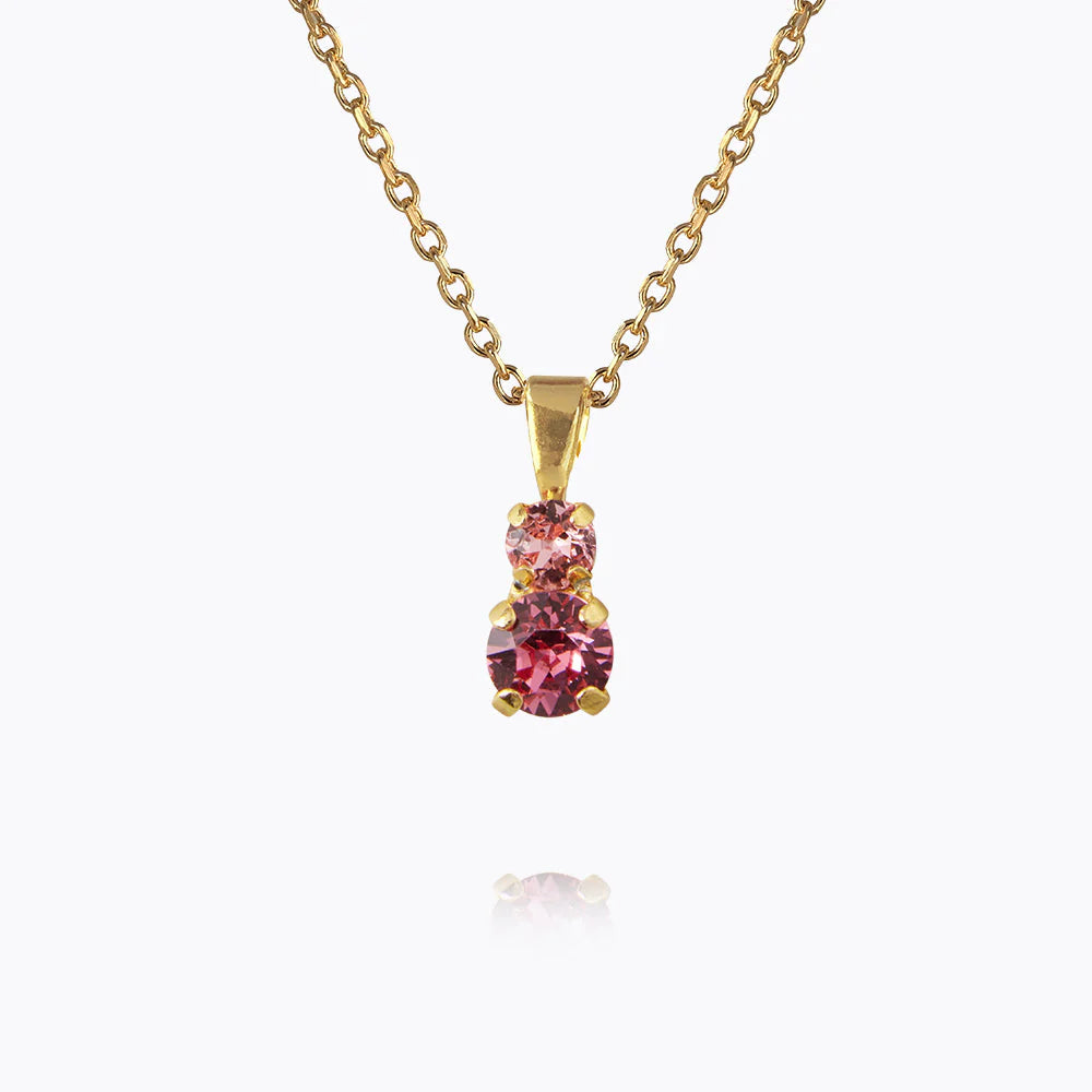 CAROLINE SVEDBOM Leah necklace gold, Rose combo