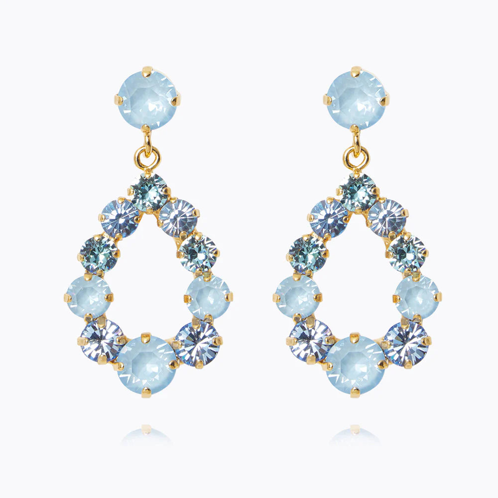 CAROLINE SVEDBOM Mini Delia earrings gold, Sky combo