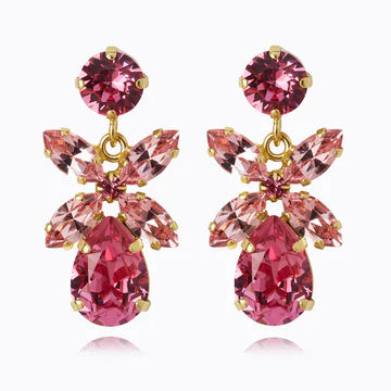 Caroline Svedbom Mini Dione Earrings, Rosa