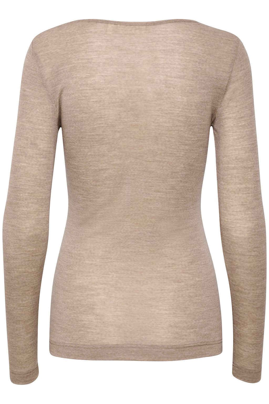 INWEAR Fang t-skjorte langermet, oatmeal melange