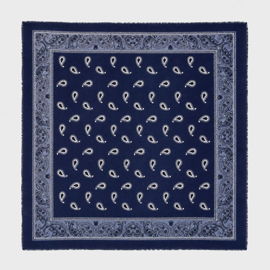 From Paris With Love, Paisley Scarf, Navy