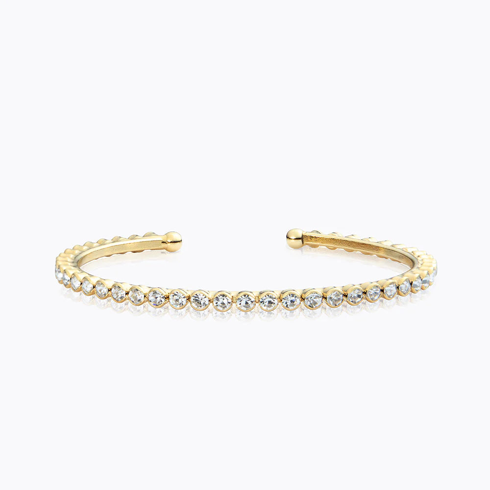 CAROLINE SVEDBOM Siri bangle bracelet gold, Crystal