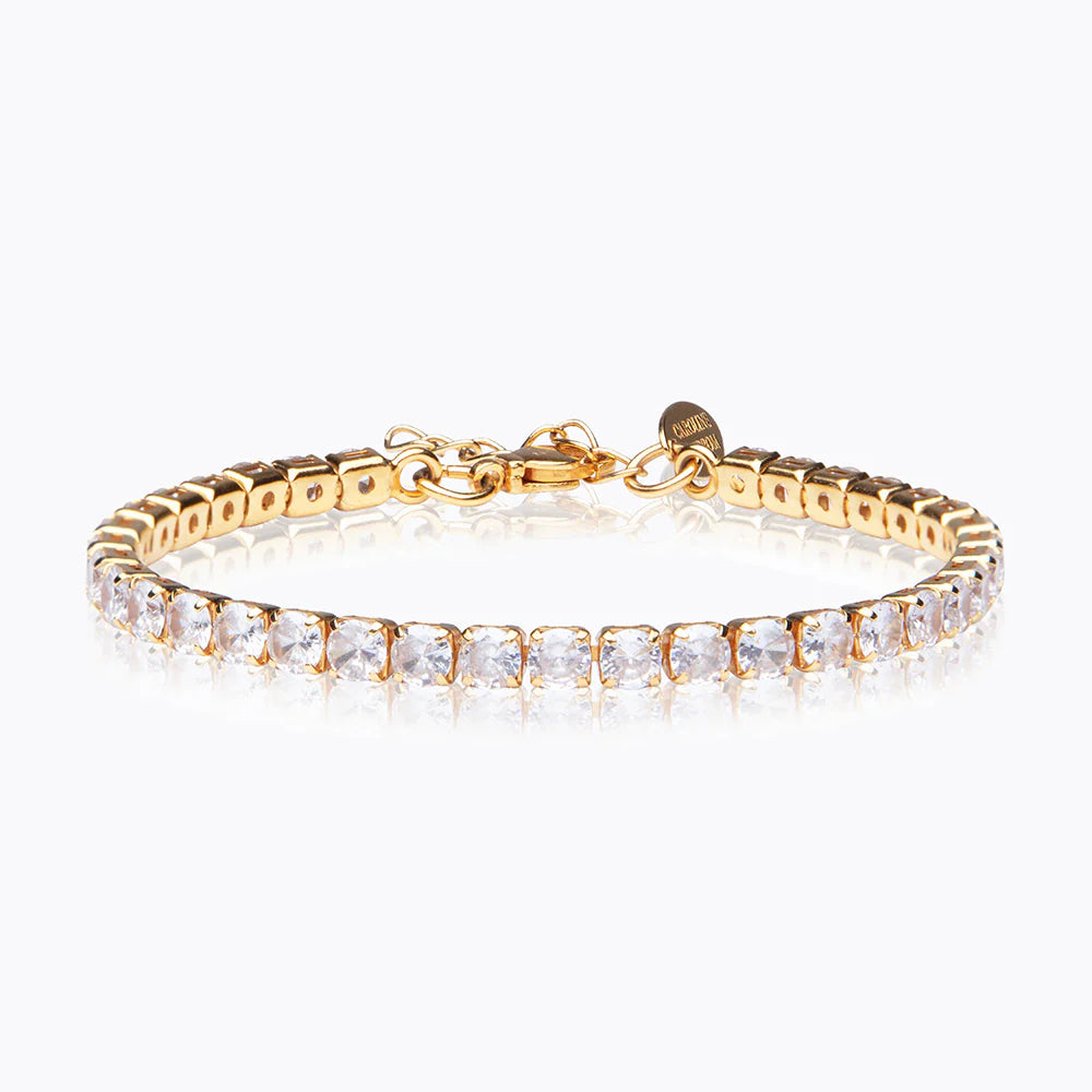 CAROLINE SVEDBOM Zara bracelet gold, Crystal